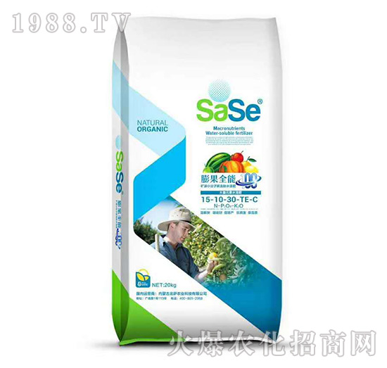 大量元素水溶肥15-10-30-TE-C-膨果全能-北薩農業(yè)