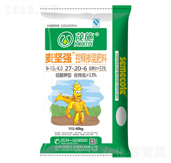 小麥專用控釋摻混肥料27-20-6-麥堅強(qiáng)-茂施