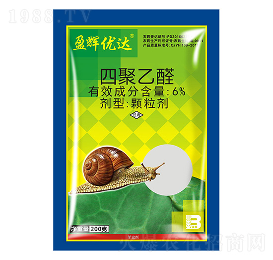 6%四聚乙醛顆粒劑（200g）-盈輝優(yōu)達(dá)-盈輝