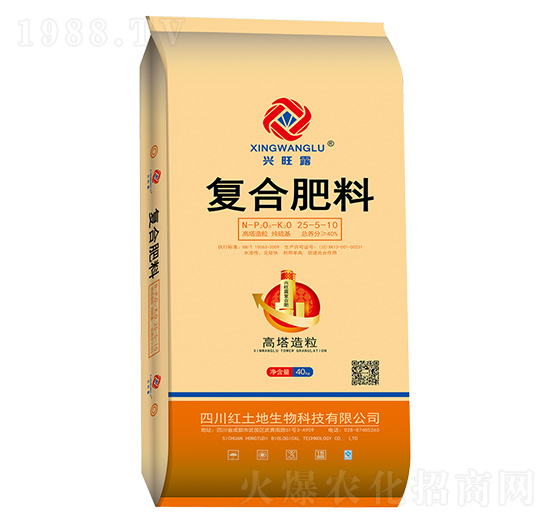 硝硫基復合肥料25-5-10-興旺露-紅土地