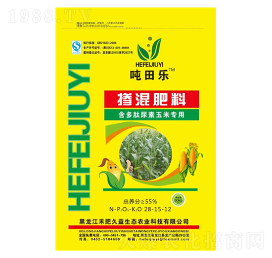 含多肽尿素玉米專用摻混肥料28-15-12-噸田樂(lè)-禾肥久益