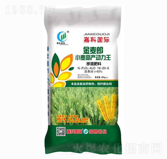 小麥高產(chǎn)動(dòng)力王19-20-6-金麥郎-嘉科