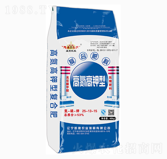 高氮高鉀型復合肥料25-13-15-盛京凱撒