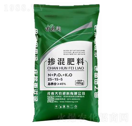 摻混肥料25-15-5-田思潤（綠）-大農肥料