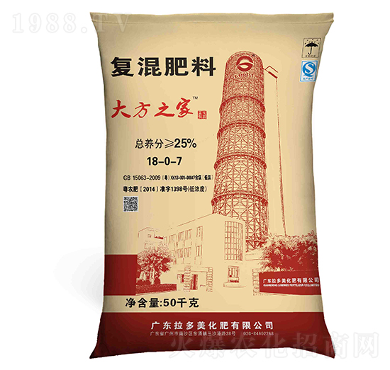 復(fù)混肥料18-0-7-大方之家-拉多美