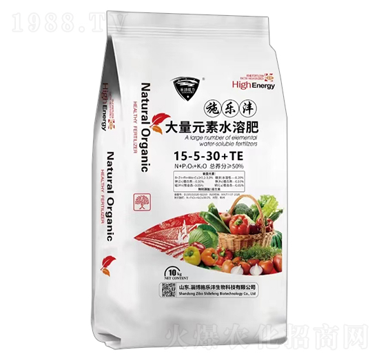 大量元素水溶肥料15-5-30+TE-樂(lè)灃砥力-施樂(lè)灃生物
