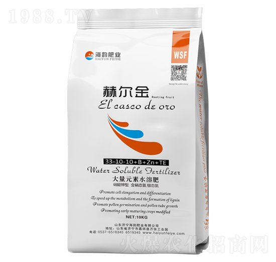 �ߵ��ʹ���Ԫ��ˮ�ܷ���33-10-10+B+Zn+TE-�ՠ���-�������