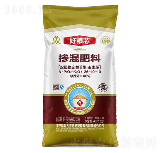 雙級(jí)穩(wěn)定性II型·玉米專用摻混肥料26-10-10-好糧芯-貼心人肥業(yè)