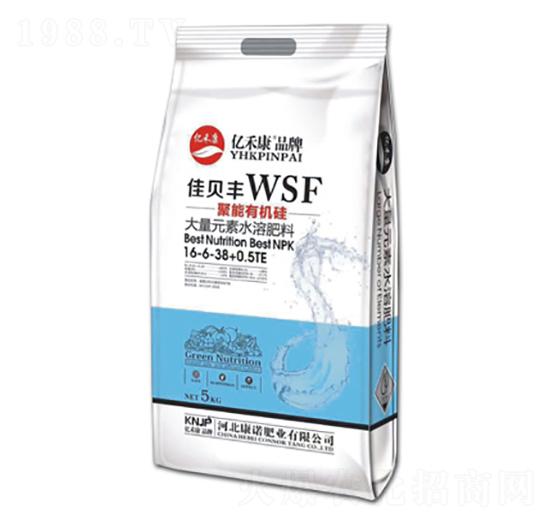 聚能有機硅大量元素水溶肥料16-6-38+0.5TE-億禾康-康諾肥業(yè)