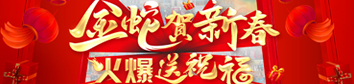 金蛇賀新春，火爆送祝福！